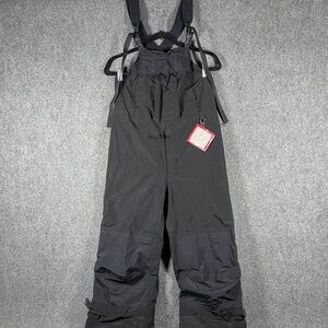 Vintage Marmot Gore-tex Bib Overalls Snow Ski Pants Size Zip Black Medium #1296